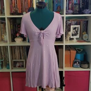 Adorable pastel darling purple & white heart dress